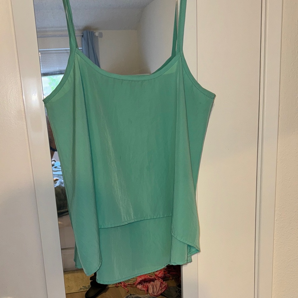 Women's Mint Green Sleeveless Top
